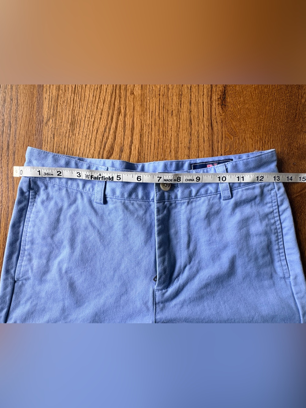 Vineyard Vines Light Blue flat-front Pants- boys size 12- with Whale Logo - Picture 16 of 16